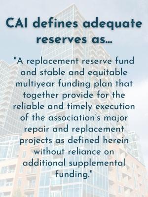 Adequate Reserves Definition